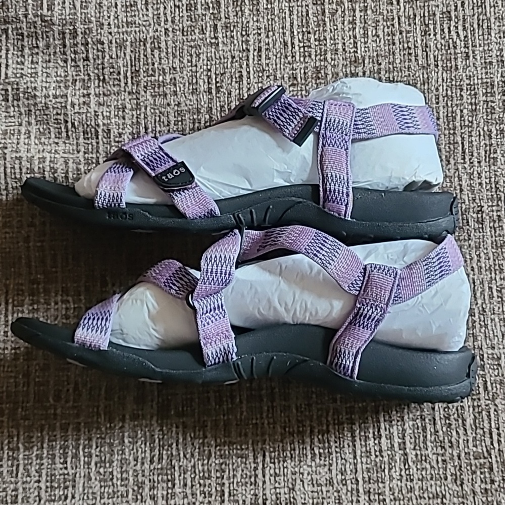 Taos New Wave Sandals Womens Size 11 Mauve - Picture 2 of 5